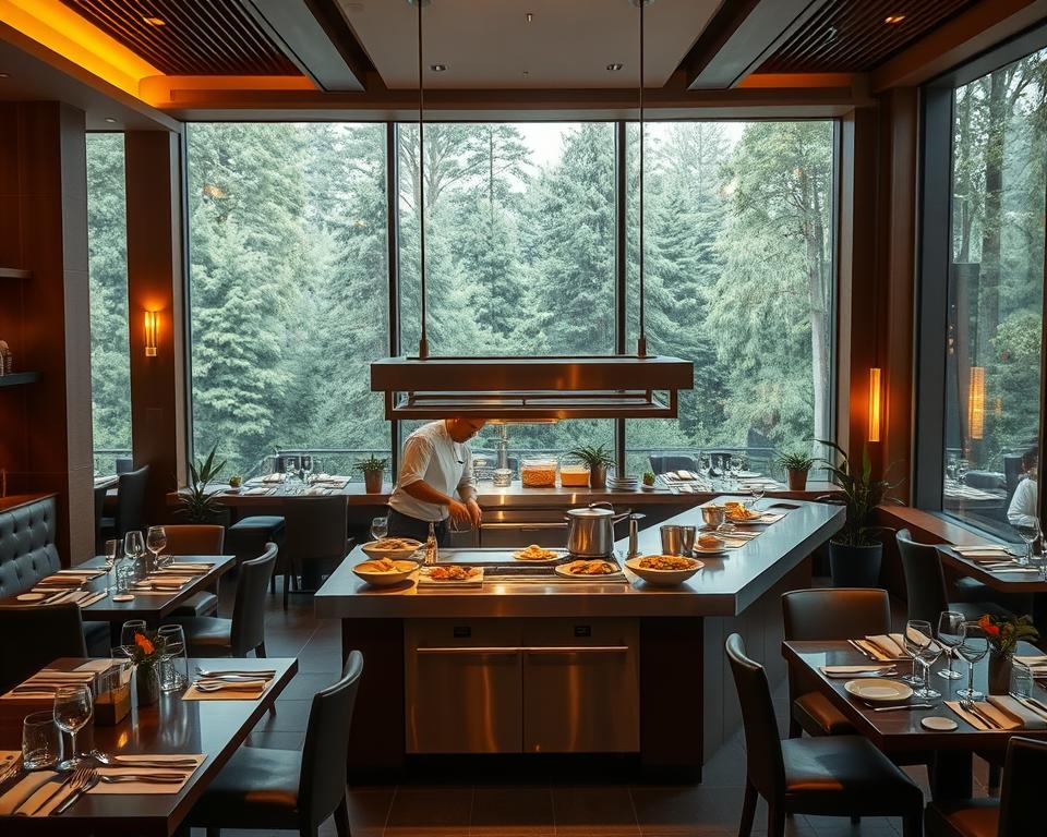 Restaurant mit Showküche Restaurant mit Showküche