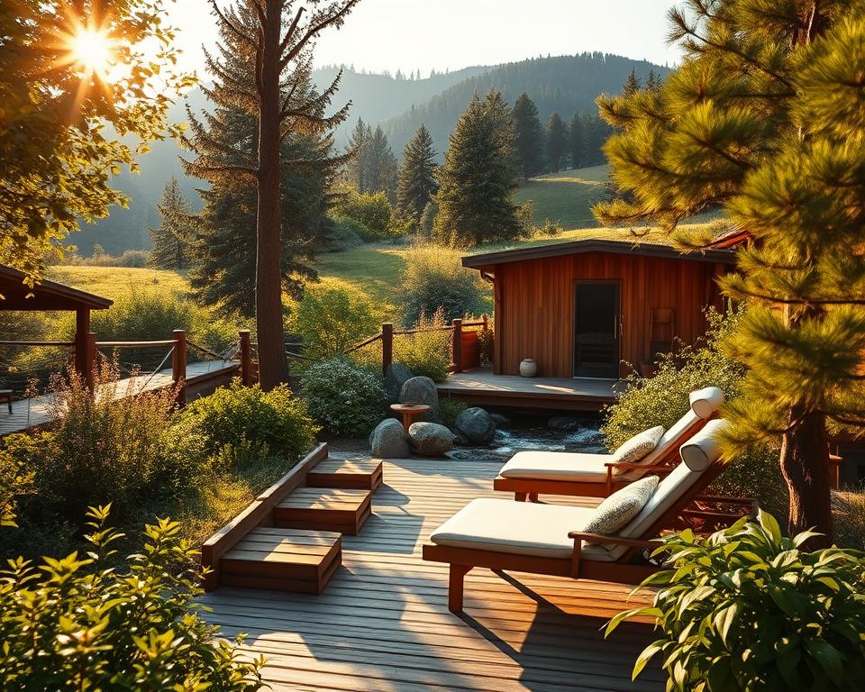 Entspannungsbereiche Saunagarten