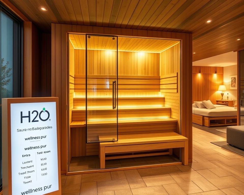 H2O Sauna Eintrittspreise und Wellnessangebote