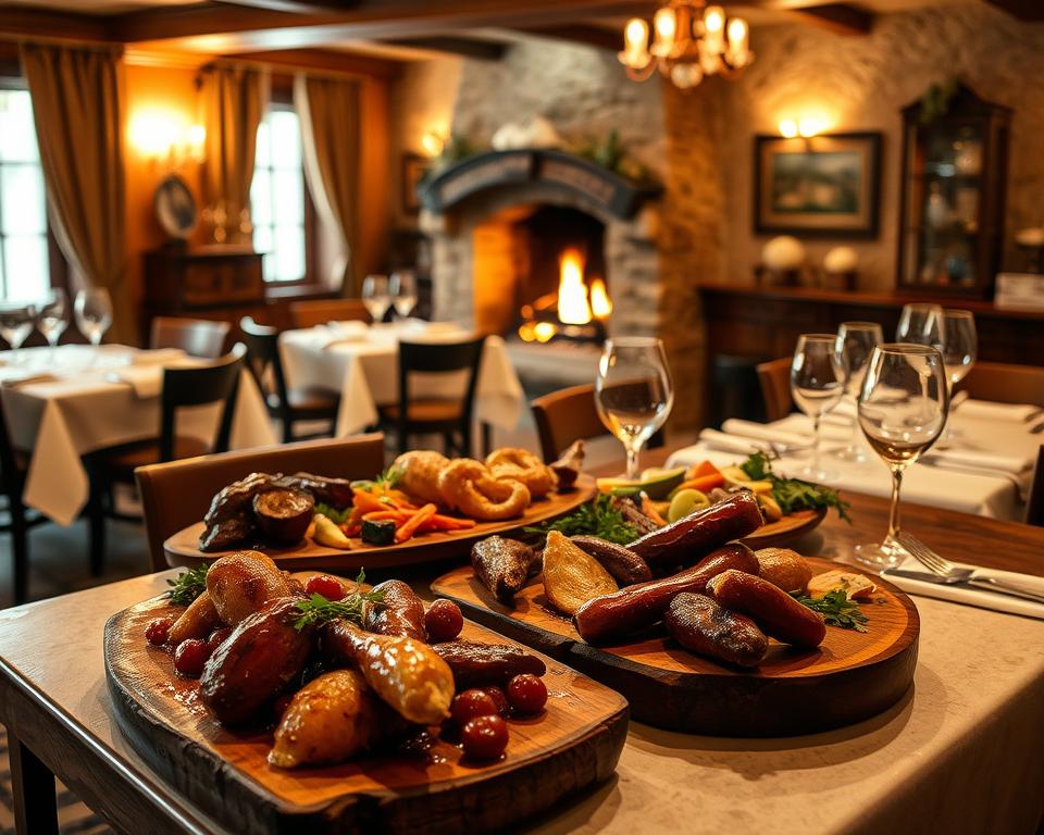 Kulinarische Spezialitäten im Restaurant