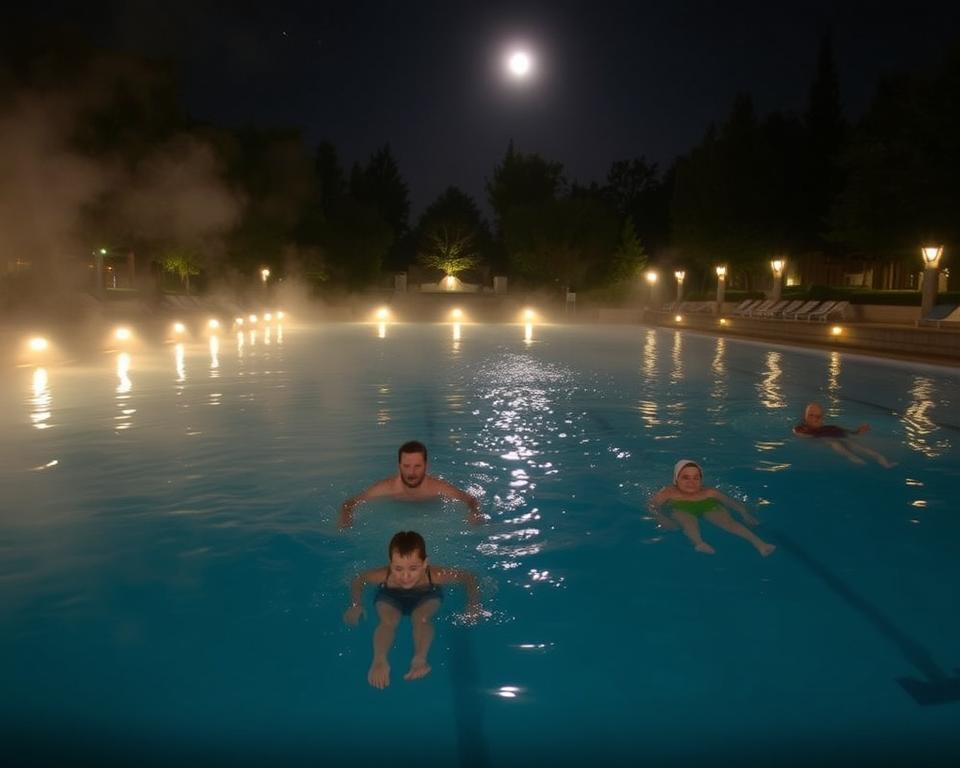 Mondscheinschwimmen Event in der Therme
