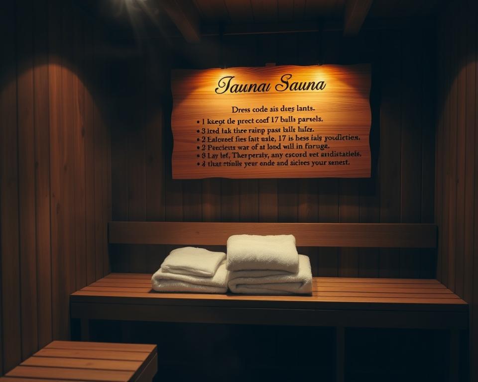 Sauna Kleiderordnung Verhaltensregeln