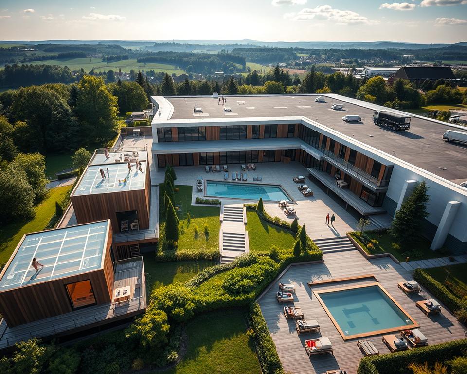 Saunalandschaft Remscheid Überblick