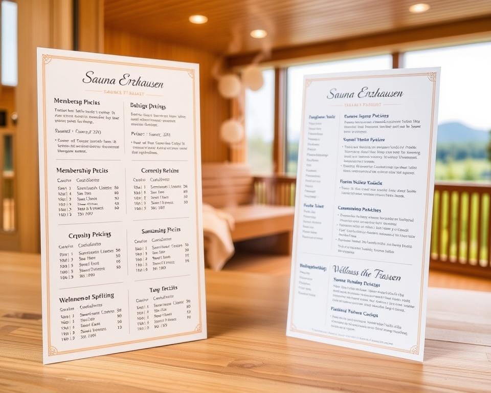 Saunapreise und Wellness-Arrangements