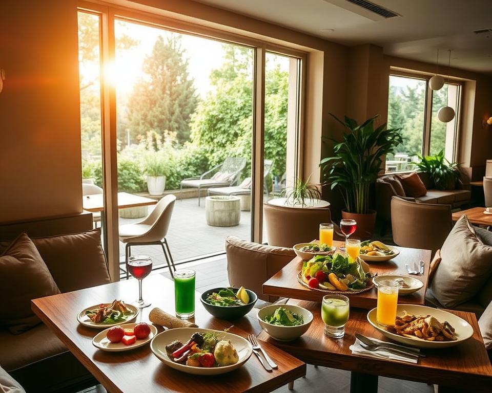 Wellness-Bistro Speisen und Getränke