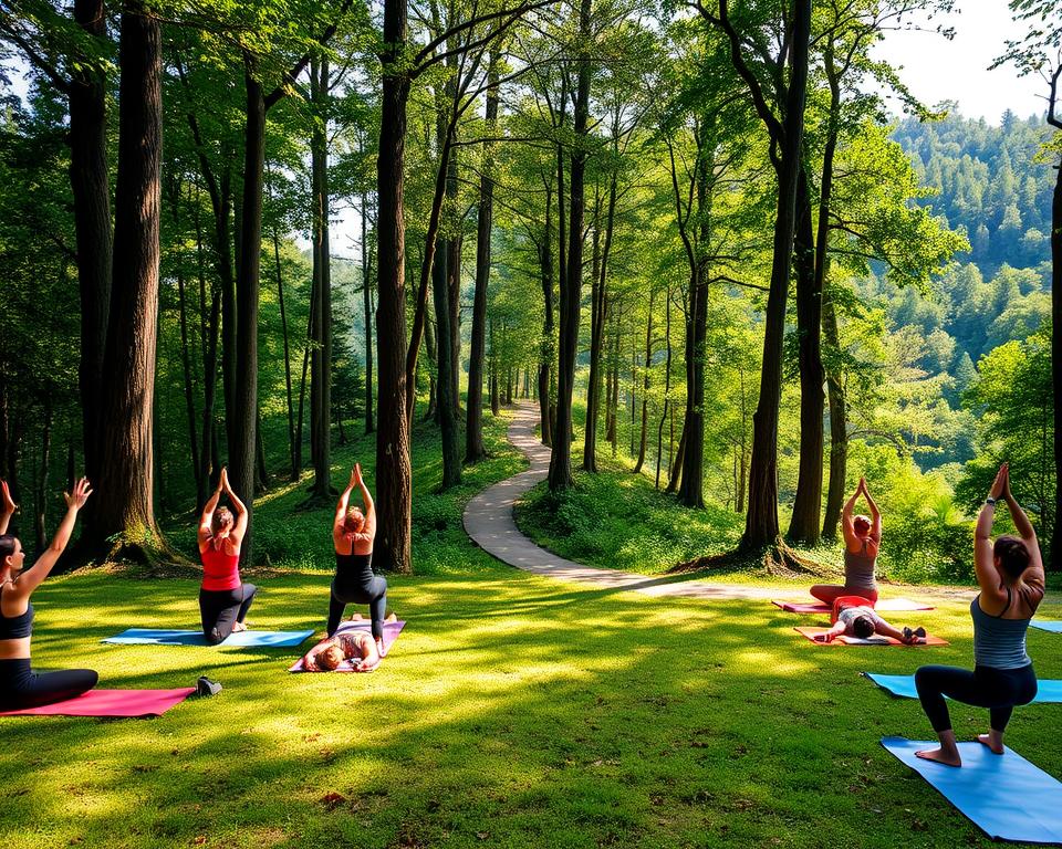 yoga im freien