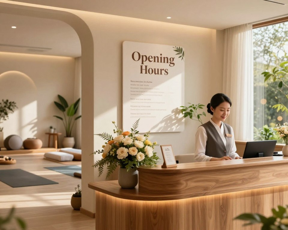 Wellnesscenter Öffnungszeiten